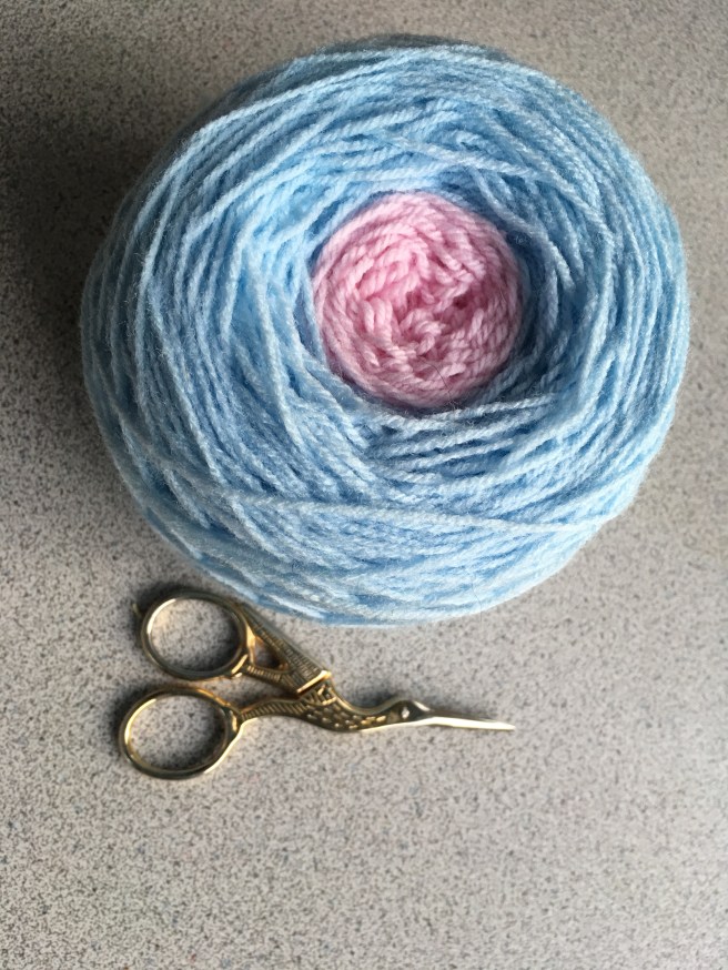 multicolor yarn ball