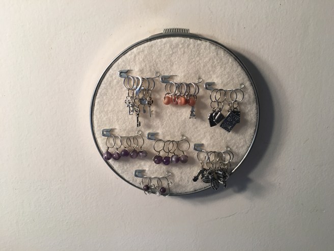 DIY Stitch Marker Display Finished